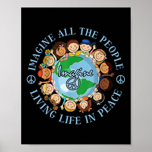 Stellen Sie sich alle Menschen vor, die den "Life  Poster (Vorne)