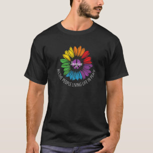 Stellen Sie sich alle Menschen vor, die in Frieden T-Shirt