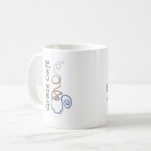 Stellen Sie sich Anmut-Café vor Kaffeetasse (Vorderseite Links)
