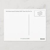 Stellen Sie sich Blütenblätter vor Postkarte (Rückseite)