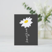 Stellen Sie sich Daisy Blume vor Postkarte (Stehend Vorderseite)
