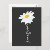 Stellen Sie sich Daisy Blume vor Postkarte (Vorne/Hinten)