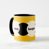Stellen Sie sich das Logo gelb vor Tasse (Vorderseite Links)