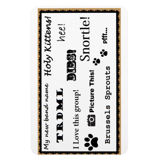 Stellen Sie sich das vor! Magnet (Vertikal)