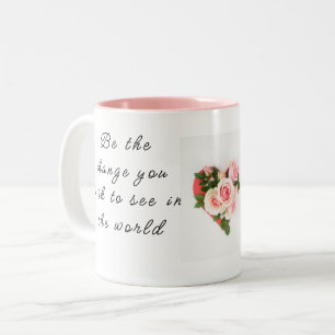 Stellen Sie sich die Änderung vor, die Sie Persona Zweifarbige Tasse