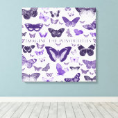 Stellen Sie sich die Möglichkeiten vor Leinwanddruck (Insitu (Holzboden))