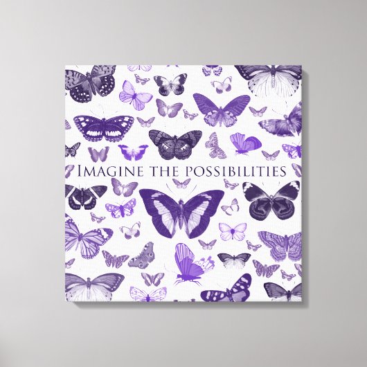 Stellen Sie sich die Möglichkeiten vor Leinwanddruck (Vorderseite)