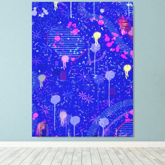 Stellen Sie sich die Sterne vor Leinwanddruck (Insitu (Holzboden))