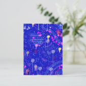 Stellen Sie sich die Sterne vor Postkarte (Stehend Vorderseite)