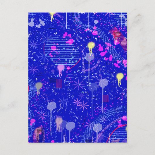 Stellen Sie sich die Sterne vor Postkarte (Vorderseite)