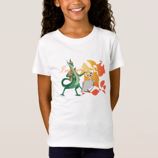 "Stellen Sie sich" Drache-Maler vor T-Shirt (Vorderseite)