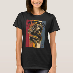Stellen Sie sich Dragon Cool Retro Vintagen chines T-Shirt