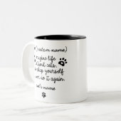 Stellen Sie sich ein Leben ohne Katze vor | Custom Zweifarbige Tasse (Vorderseite Links)