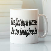 Stellen Sie sich ein Motivierend Angebot vor Kaffeetasse