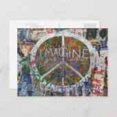 Stellen Sie sich eine Mauer in Prag vor Postkarte (Vorne/Hinten)