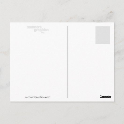 Stellen Sie sich eine Mauer in Prag vor Postkarte (Rückseite)