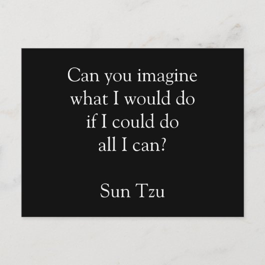 Stellen Sie sich eine motivierend Postkarte vor (Vorderseite)