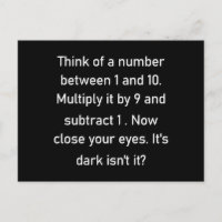 Stellen Sie sich eine Zahl zwischen 1 und 10 vor..