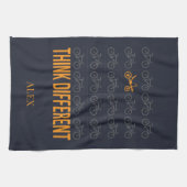 Stellen Sie sich einen anderen Fahrradfahrer Perso Geschirrtuch (Horizontal)