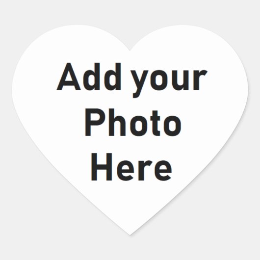 Stellen Sie sich einen eigenen Heart Shaped Sticke Herz-Aufkleber (Vorderseite)