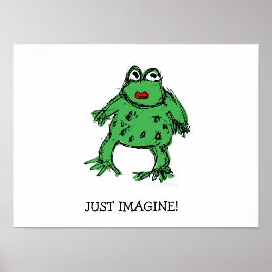 Stellen Sie sich einfach vor Poster (Vorne)