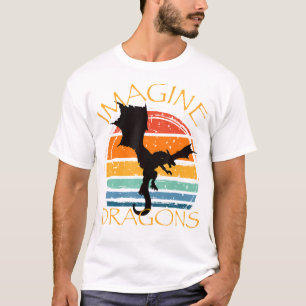 Stellen Sie sich Fantasie Mythischer Drache Wings T-Shirt