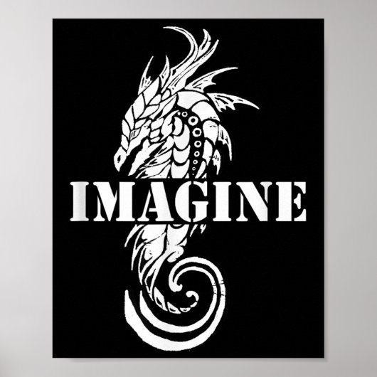 Stellen Sie sich Fantasy Dragon Tattoo Style vor Poster (Vorne)