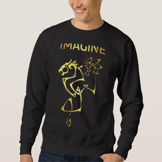 Stellen Sie sich Fantasy Dragon Tattoo Style vor Sweatshirt (Vorderseite)