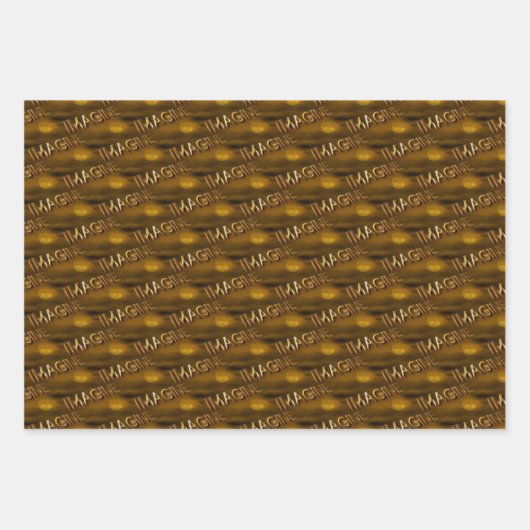 Stellen Sie sich Fantasy Moon Inspiration Muster v Geschenkpapier Set (Vorderseite 3)