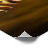 Stellen Sie sich Fantasy Moon Sky Inspirational vo Poster (Ecke)