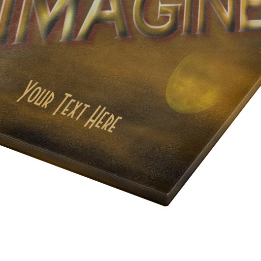 Stellen Sie sich Fantasy Moon Sky Inspirational vo Schneidebrett (Ecke)