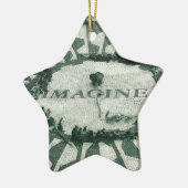 Stellen Sie sich Foto-Verzierung vor Keramik Ornament (Links)