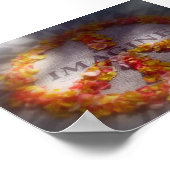 Stellen Sie sich Frieden vor Poster (Ecke)