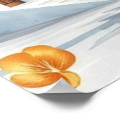 Stellen Sie sich friedliche, himmlische Orte vor. Poster (Ecke)