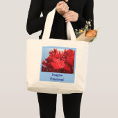 Stellen Sie sich Greatness vor! Tüte Red Fall Tree Jumbo Stoffbeutel (Vorderseite (Produkt))