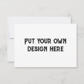 Stellen Sie sich Ihr eigenes Design vor Dankeskarte (Rückseite)