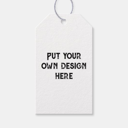 Stellen Sie sich Ihr eigenes Design vor Geschenkanhänger (Vorderseite)