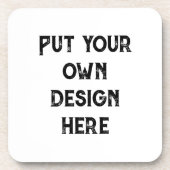 Stellen Sie sich Ihr eigenes Design vor Getränkeuntersetzer (Vorderseite)