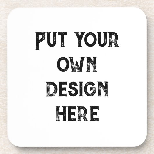 Stellen Sie sich Ihr eigenes Design vor Getränkeuntersetzer (Vorderseite)
