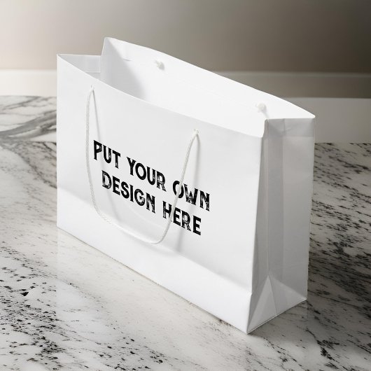 Stellen Sie sich Ihr eigenes Design vor Große Geschenktüte