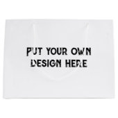Stellen Sie sich Ihr eigenes Design vor Große Geschenktüte (Vorderseite)