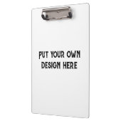 Stellen Sie sich Ihr eigenes Design vor Klemmbrett (Links)