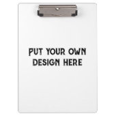 Stellen Sie sich Ihr eigenes Design vor Klemmbrett (Vorderseite)