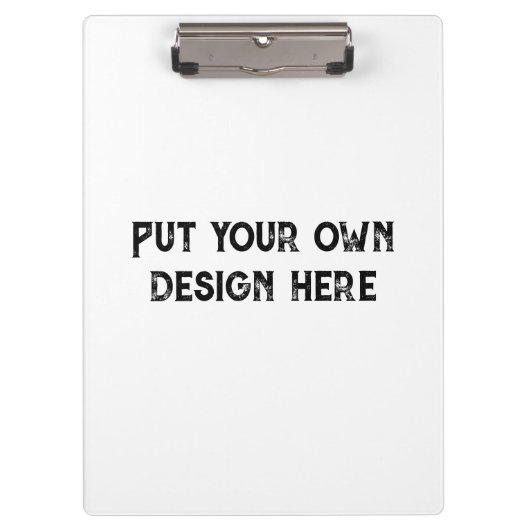 Stellen Sie sich Ihr eigenes Design vor Klemmbrett (Vorderseite)