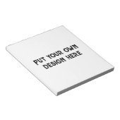 Stellen Sie sich Ihr eigenes Design vor Notizblock (angewinkelt)