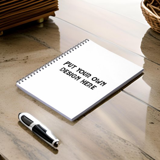 Stellen Sie sich Ihr eigenes Design vor Notizblock