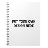 Stellen Sie sich Ihr eigenes Design vor Notizblock (Vorderseite)