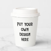 Stellen Sie sich Ihr eigenes Design vor Pappbecher (Vorderseite)