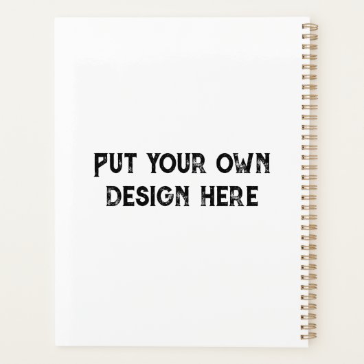 Stellen Sie sich Ihr eigenes Design vor Planer (Rückseite)