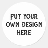 Stellen Sie sich Ihr eigenes Design vor Runder Aufkleber (Vorderseite)